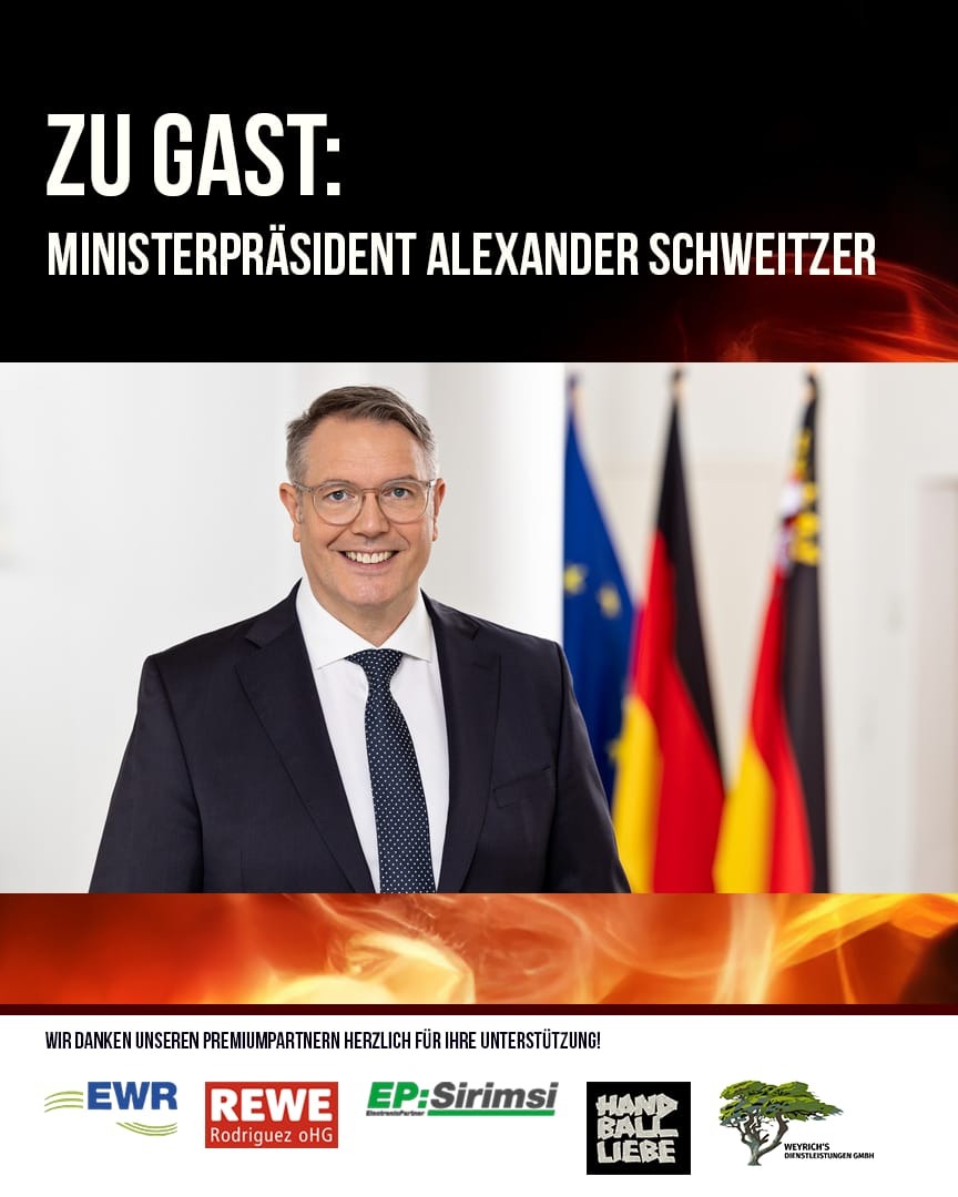 Heimspieltag der Herren und Besuch des Ministerpräsidenten von Rheinland-Pfalz