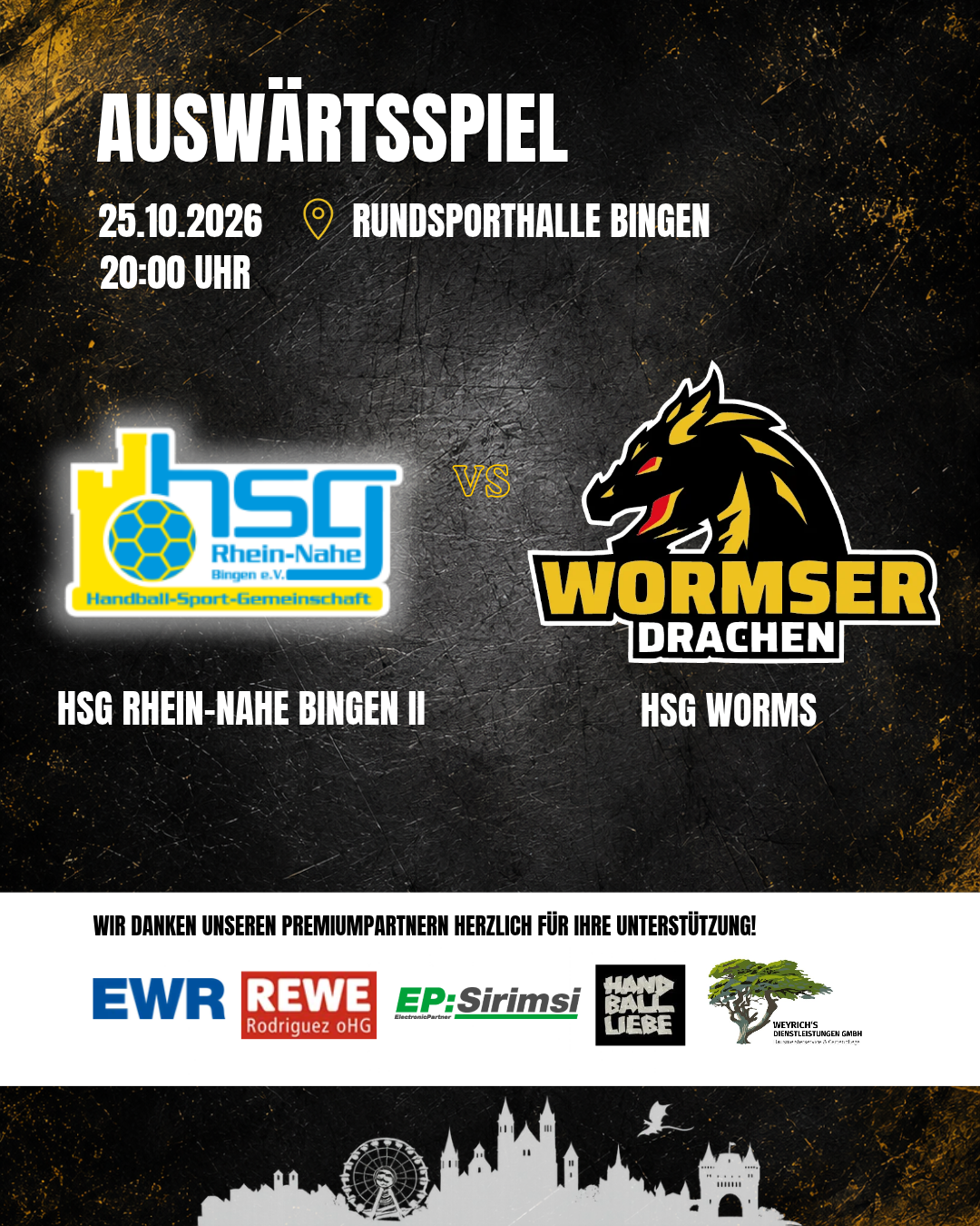 Wormser Drachen wollen in Bingen den Auswärtsfluch beenden
